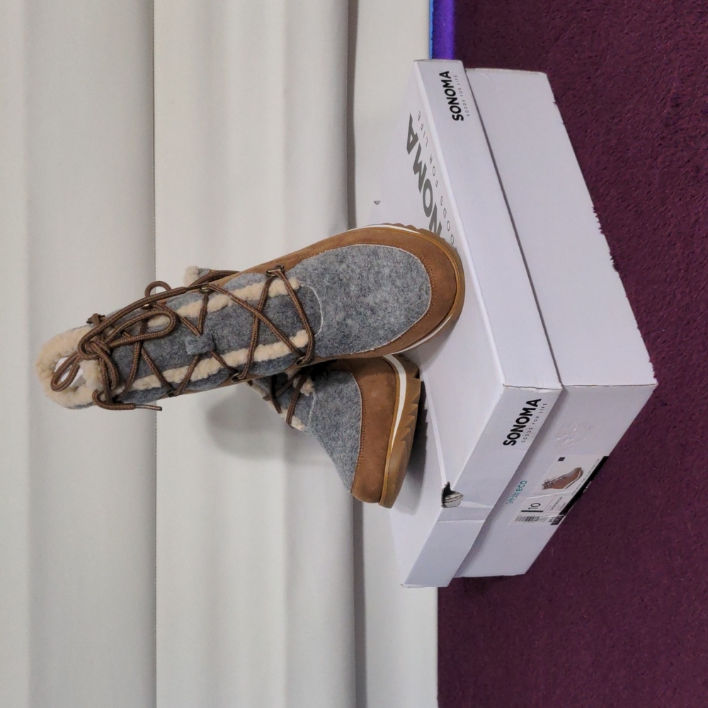 Womens Sonoma Orgpington Cognac Boots Size 10 *NEW*